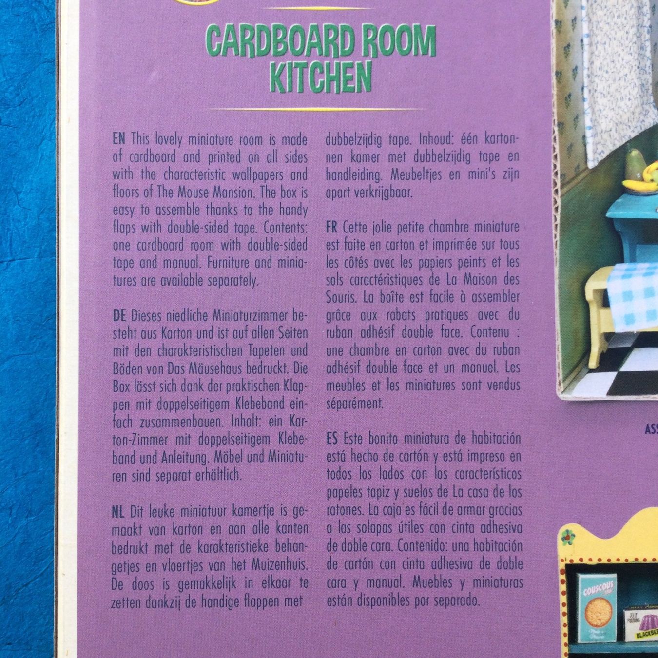 Case e mobili per bambole: Sam & Julia Das Mäusenhaus Karton Miniatur Küche – Nuovo e nell'imballaggio originale da S. Pietro venduto da pic_mc9g 3