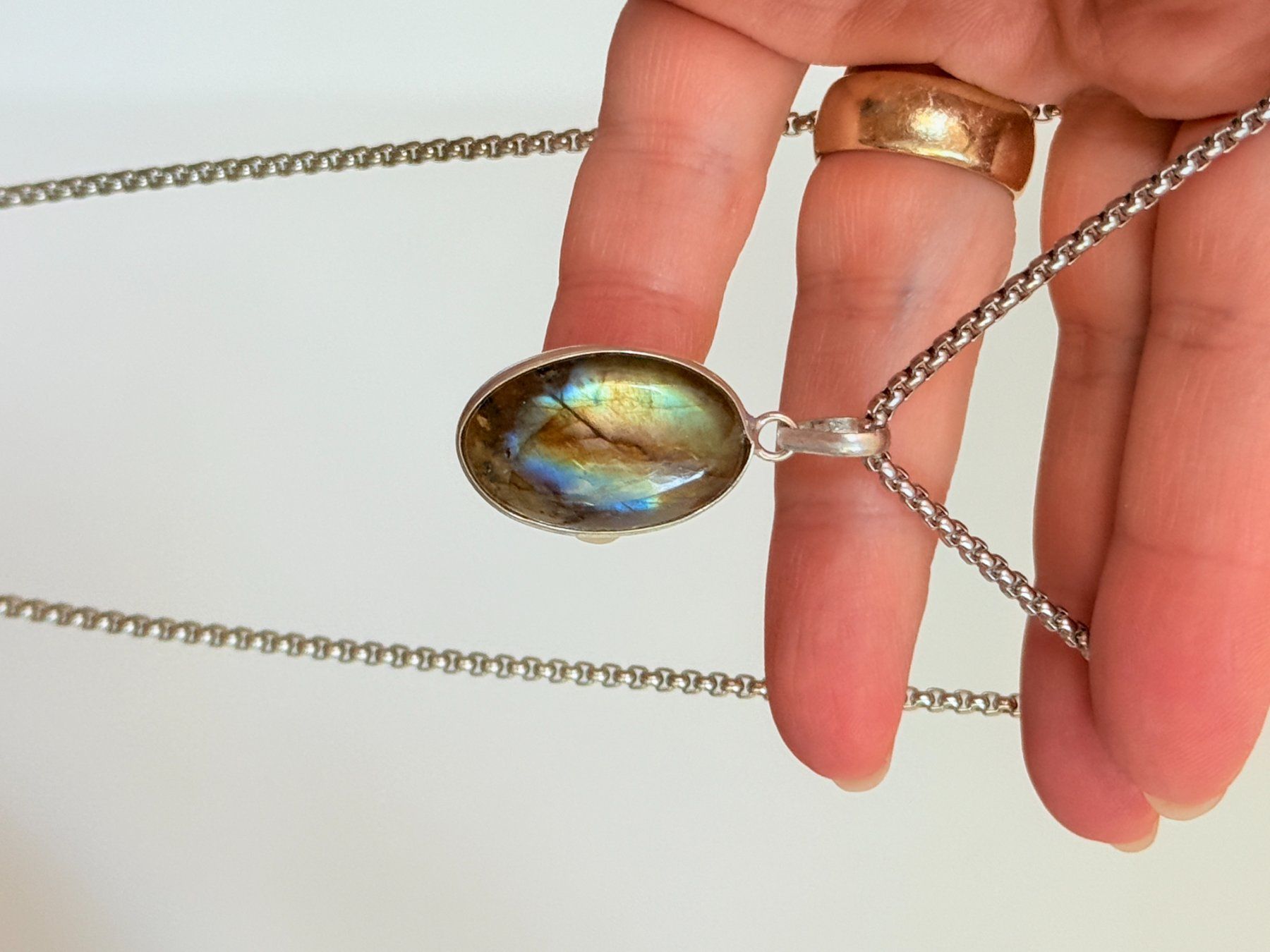 Catenine: Collier avec Labradorite – Nuovo e nell'imballaggio originale da Genève venduto da AWWA 9