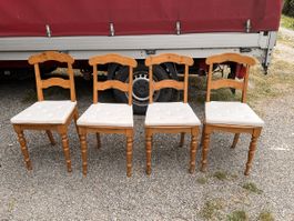 4 Stühle Holz , Antik (65)