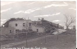 LA CHAUX - de - FONDS, ferme détruite par le cyclone de 1926