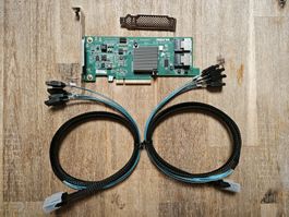 LSI | INSPUR 9207-8i 6Gbps HBA IT Mode with cables 2x4 SATA3