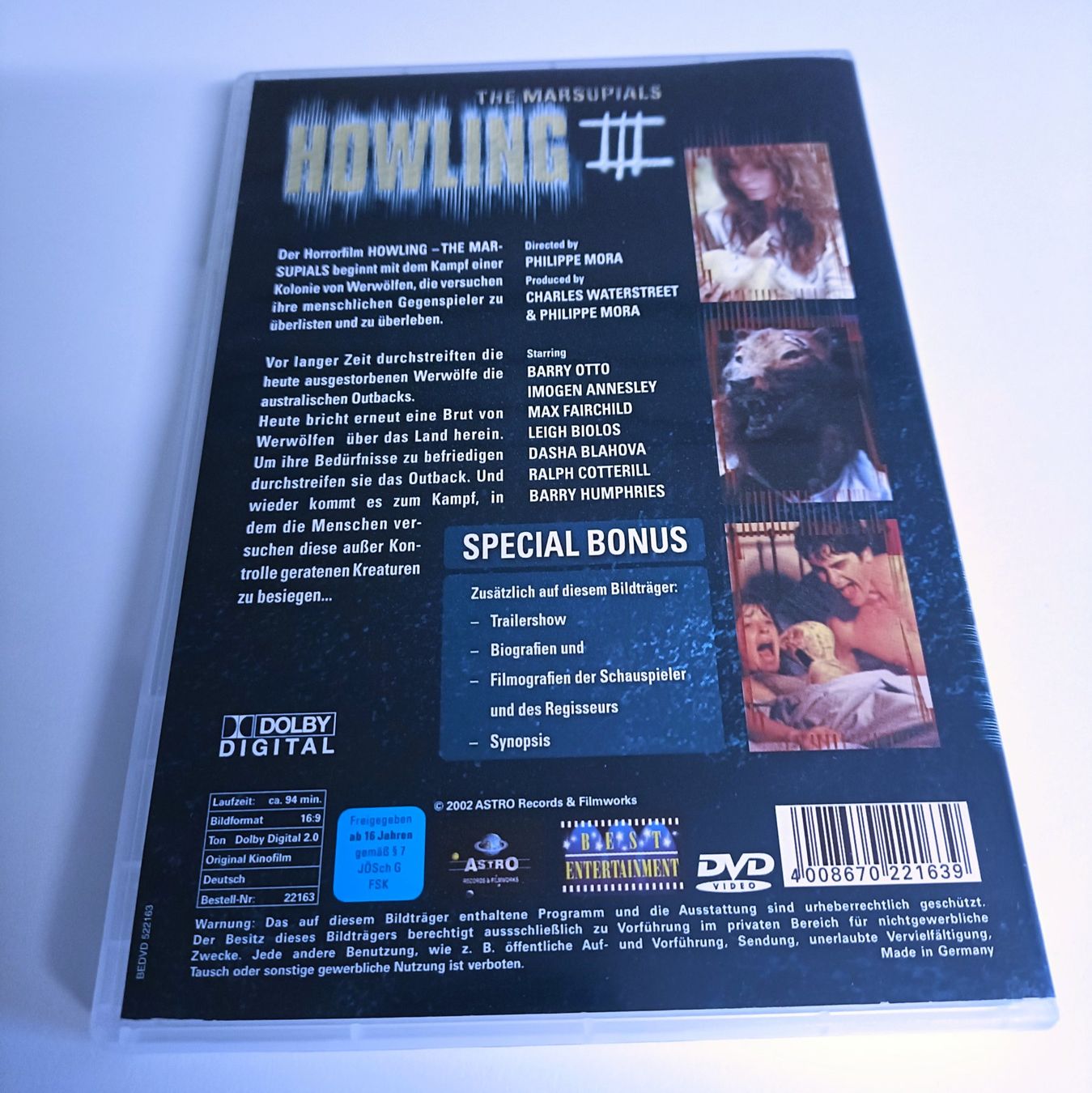 Alle DVDs: HOWLING III – Gebraucht aus Köniz von Movieportal007 1