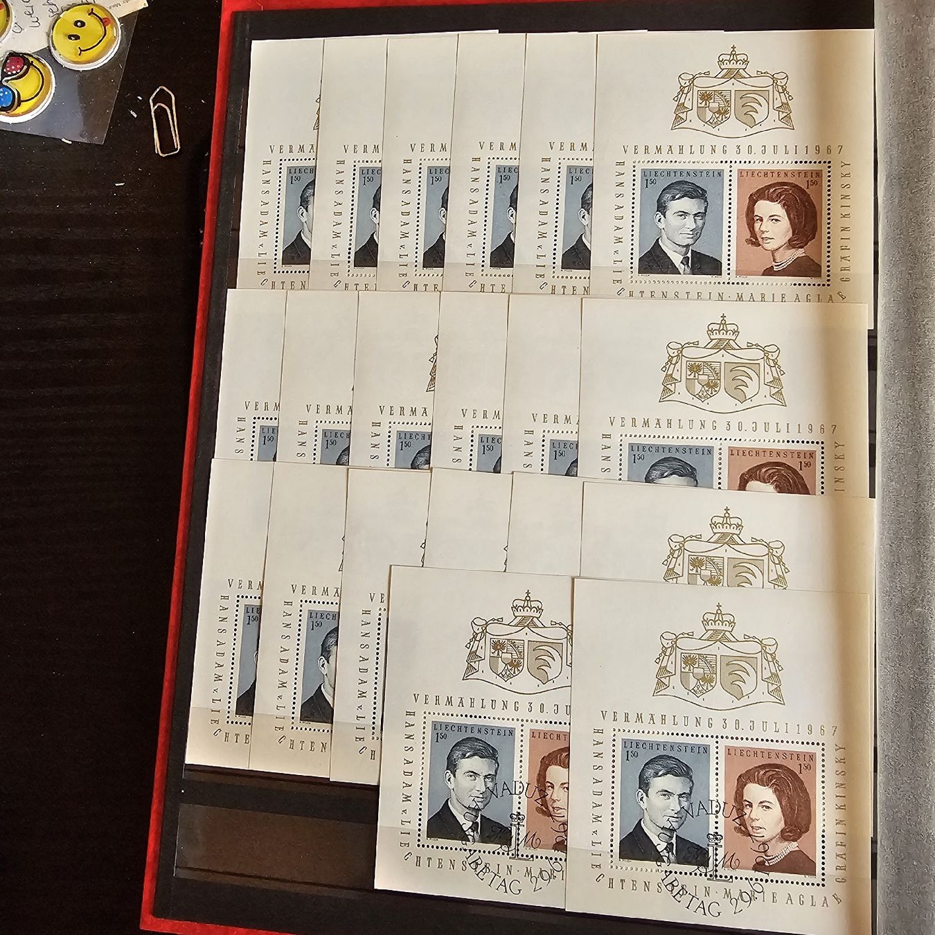 Tutti i francobolli: LIECHTENSTEIN LOT BLOCKS AB 1962 **/GEST. – Usato da Dintikon venduto da bonita099 4