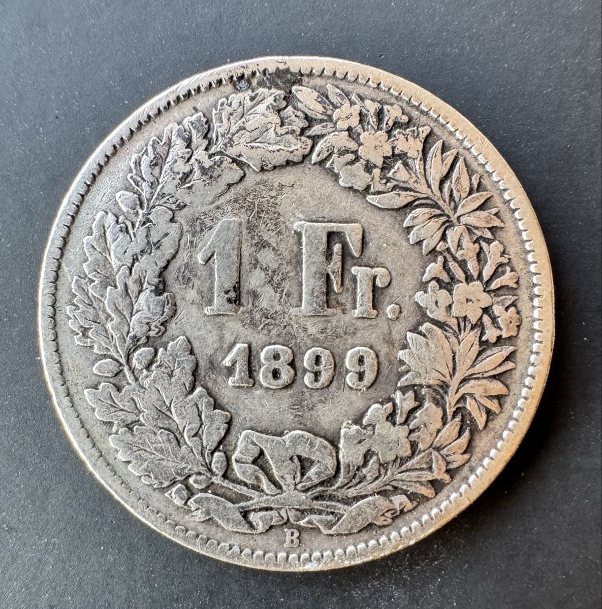 Alle Münzen: 1 Franken 1899 – Gebraucht aus Meilen von coins4sale