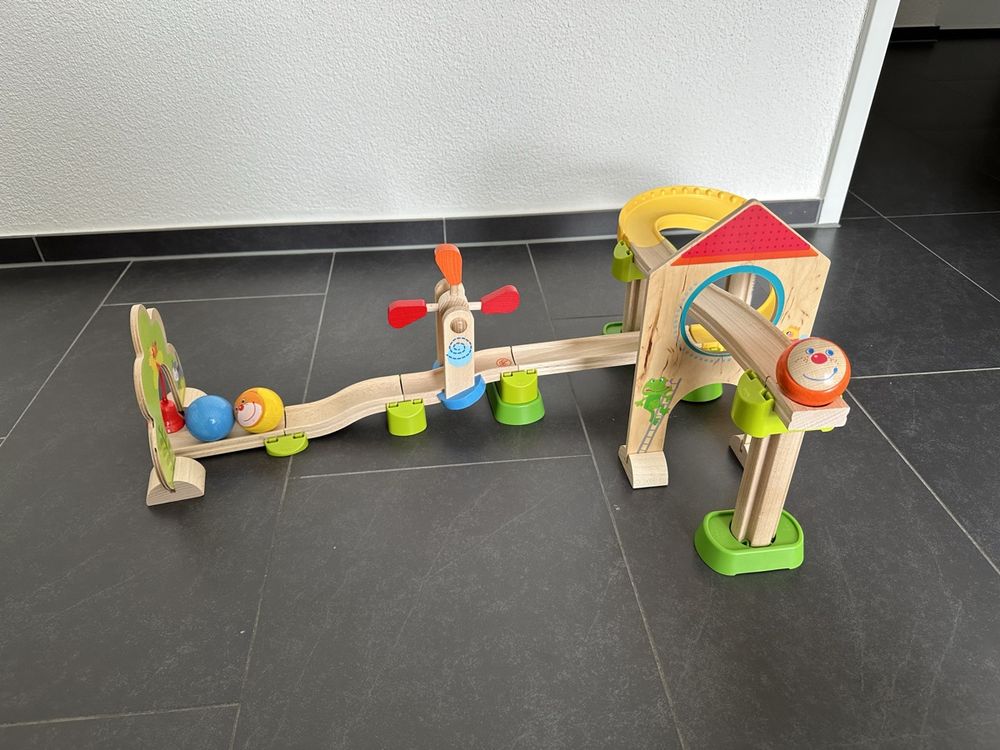 HABA 306704 Kullerbü - Kugelbahn Kugel-Stau,multi kleuren : Haba