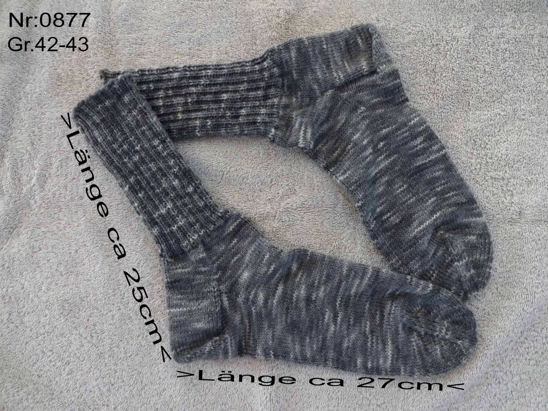 Calze: Socken handgestrickt  Gr.42-43 – Nuovo (secondo la descrizione) da Bollodingen venduto da happyday11