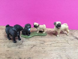 Schleich Mops Rüde Hündin Hund NEU
