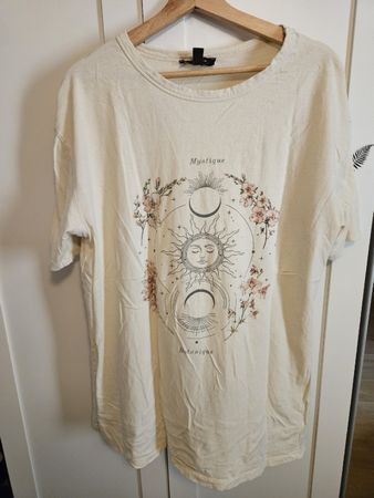 Damen T-Shirt mit Print Grösse XL Off-White neu