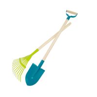 Kinder Gartenwerkzeugset Spaten - Rechen