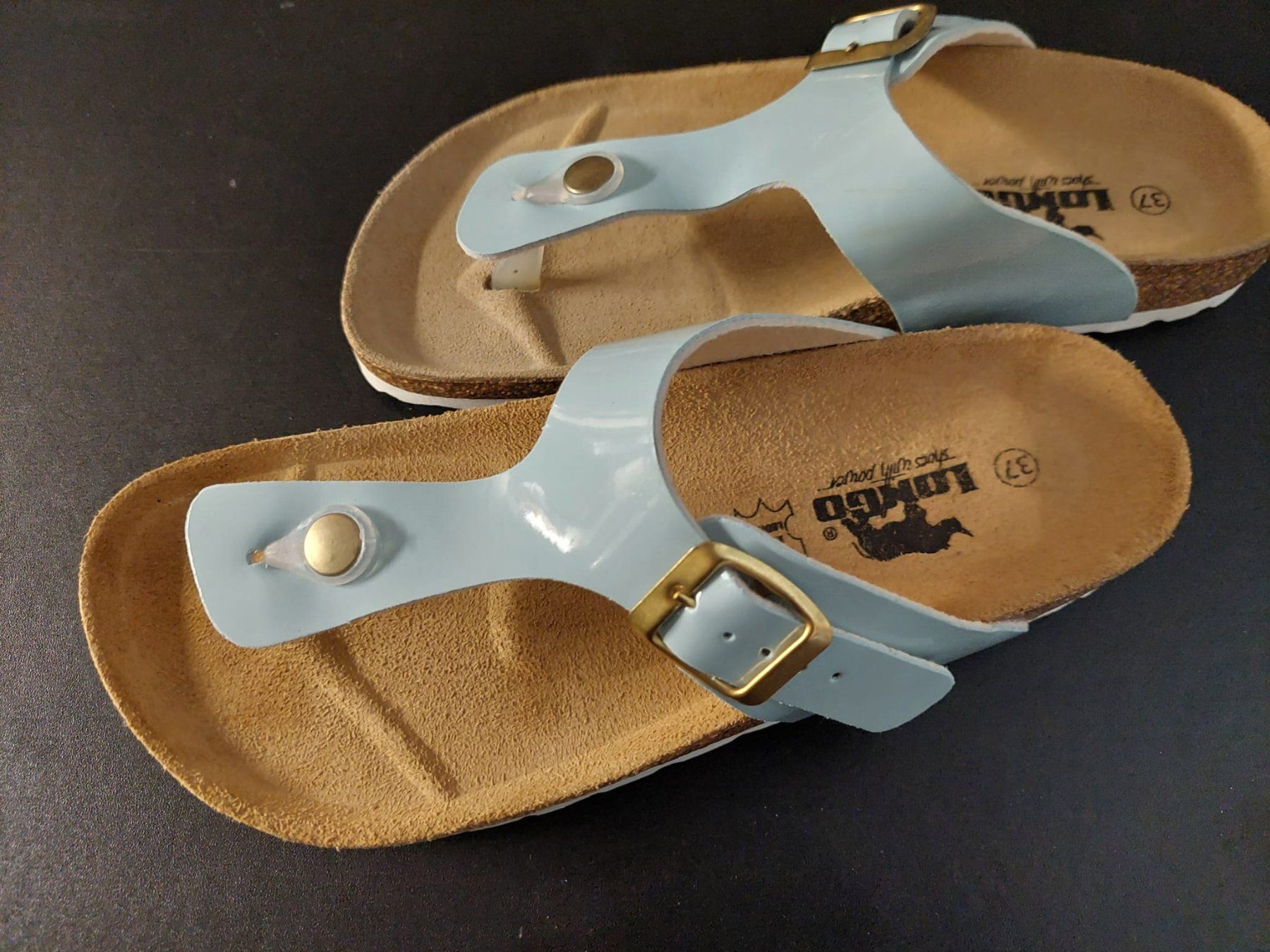 Scarpe da donna: Zehensandale in Hellblau | Grösse 37 – Usato da Witterswil venduto da AnetteK 2