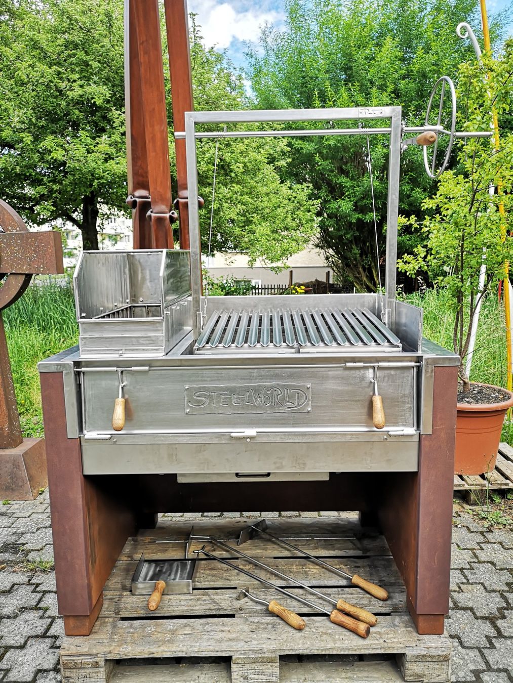 Griglie: Asado Grill Edelstahl – Nuovo e nell'imballaggio originale da Widnau venduto da Steelworld