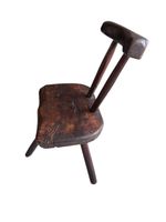 Hocker mit Lehne Holz rustikal gebraucht 45 Zeichen