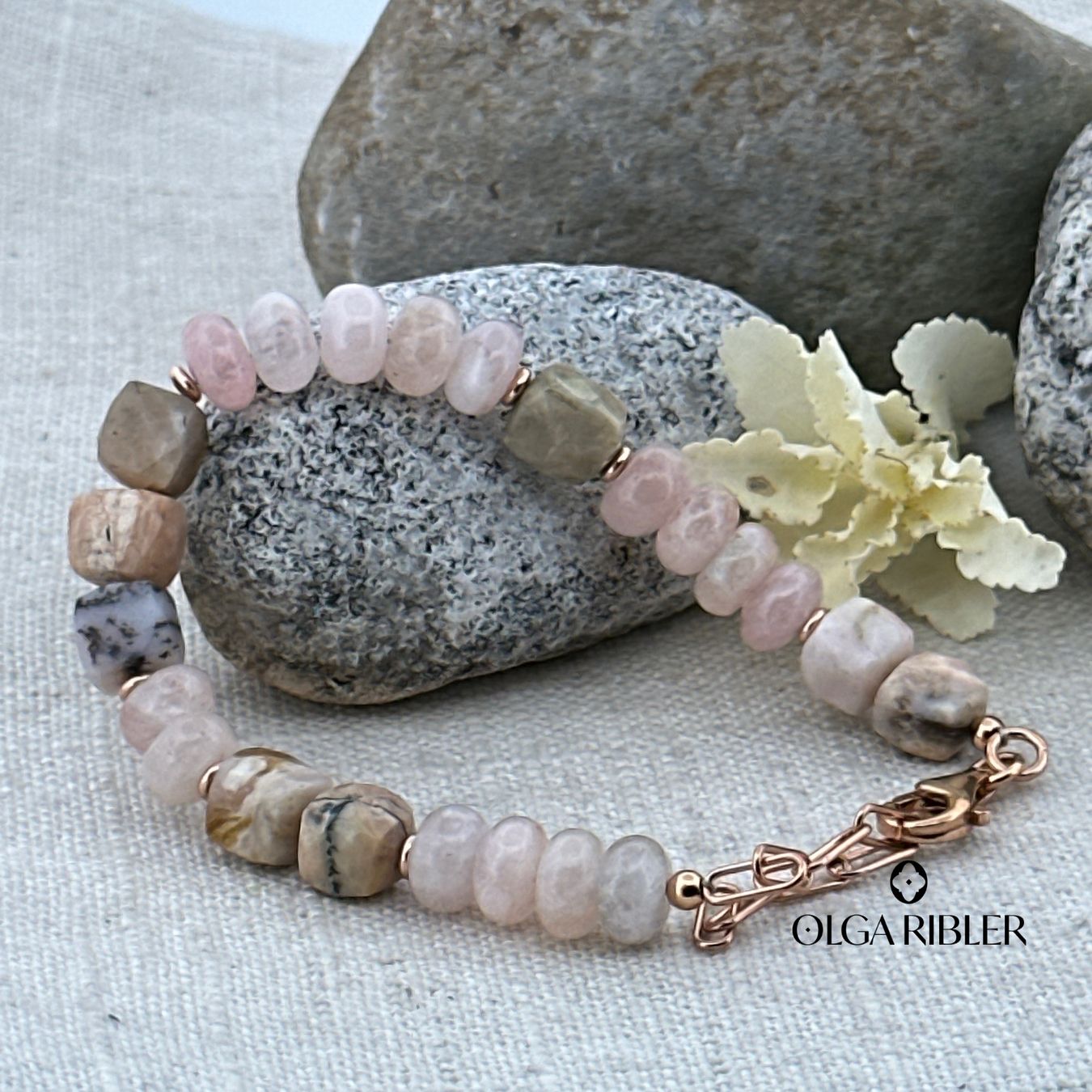 Olga Ribler Armbänder & -reifen: Armband mit Morganite, Opale – Neu (gemäss Beschreibung) aus Luzern von MonikaS03 5
