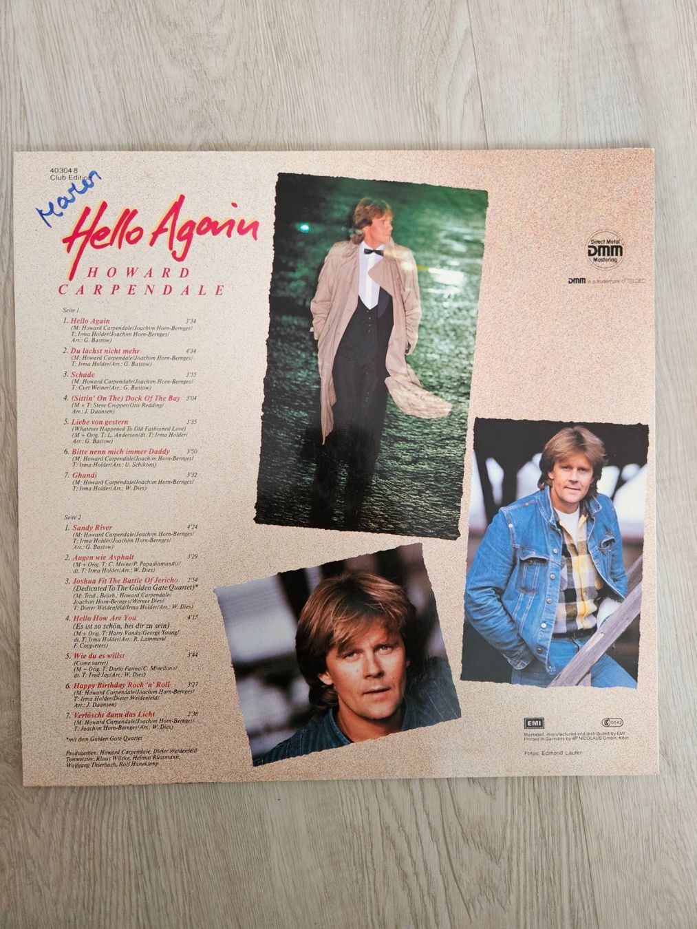 Dischi in vinile: Howard Carpendale Schallplatte Vinyl – Usato da Wattwil venduto da Belinda98 1
