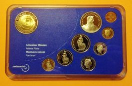 Münzsatz Schweiz 2002 PP Escalade