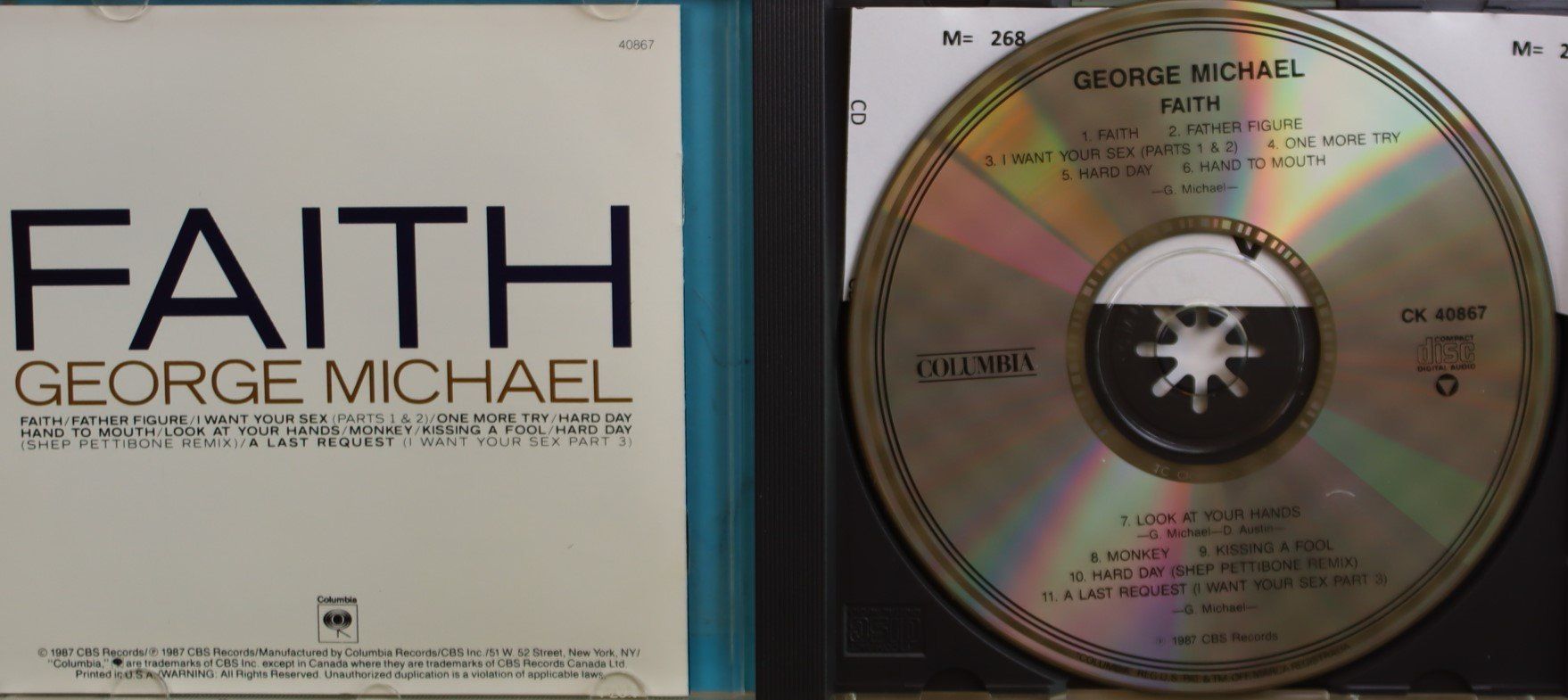 CD: George Michael – Faith – Usato da Luzern venduto da CONTENTI 1