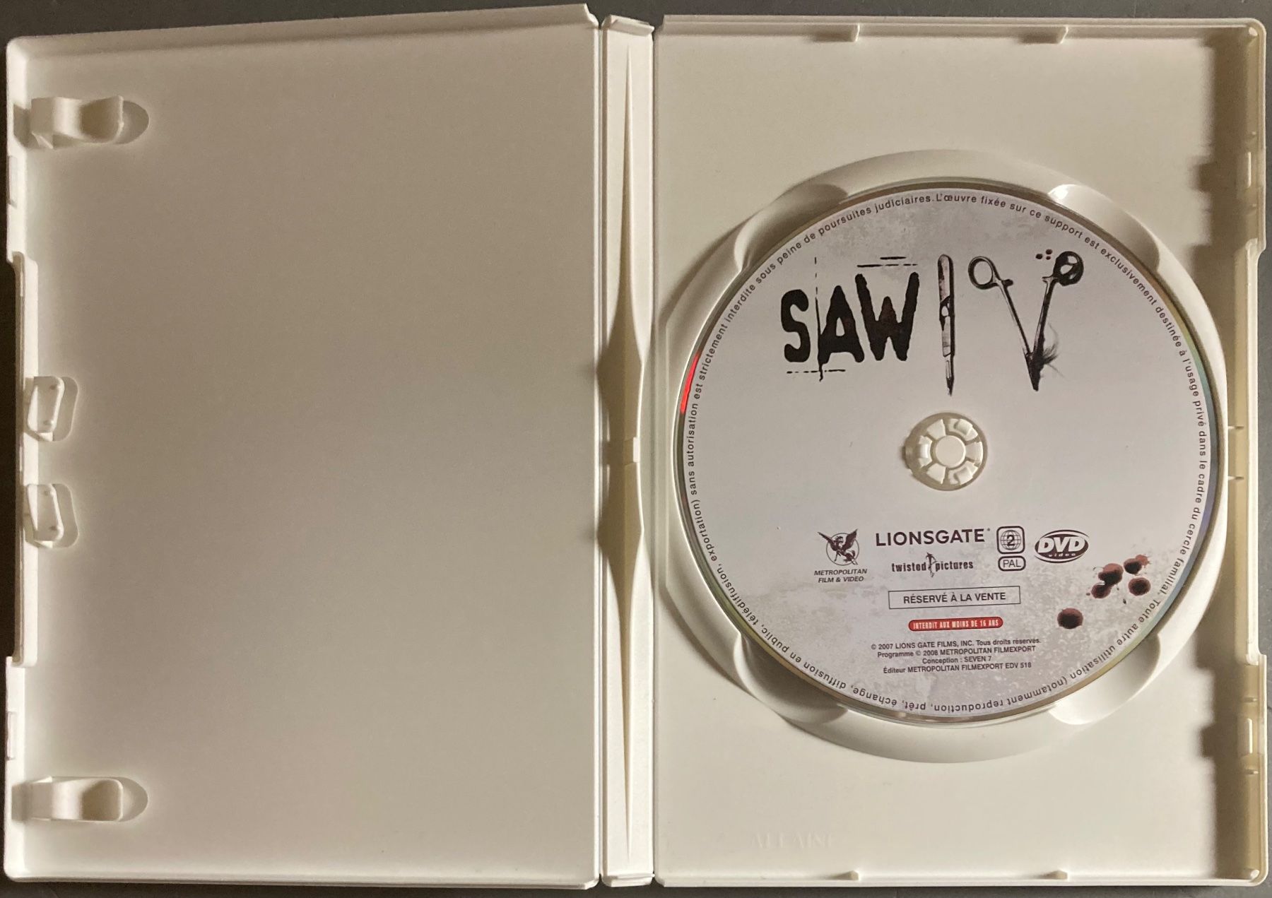 Tutti i DVDs: SAW IV – Usato da Poliez-Pittet venduto da Newtown-Records 2