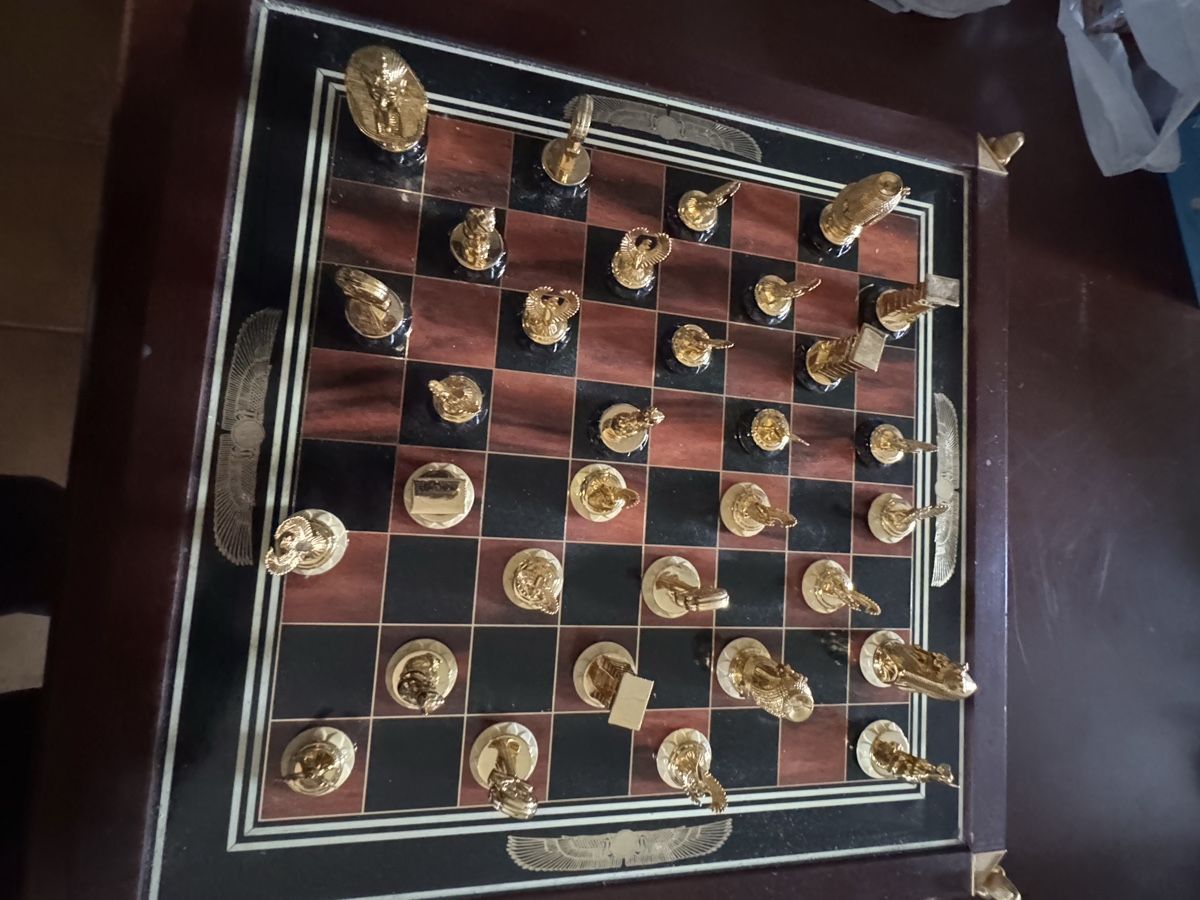 Franklin Mint Giochi: Jeu d'échecs Roi Tutankhamun, Franklin Mint, complet. – Usato da Veyrier venduto da kimedovapa 1