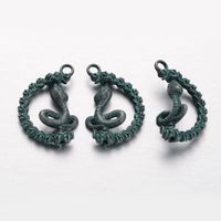 Anhänger Schlange drehbar mit Patina