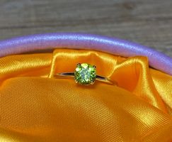 Peridot Ring Silber 925 vergoldet 💎✨