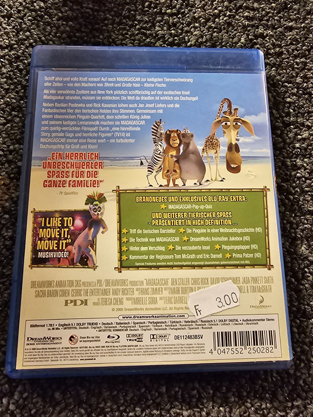 Tous les DVDs: Madagascar Blu-ray – D'occasion à Ruswil par jan_bxl5 1