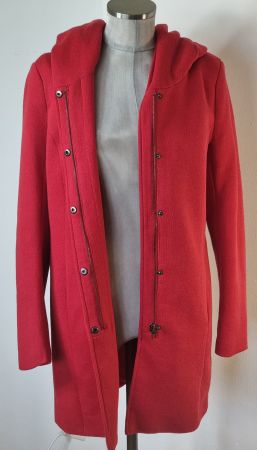 M 38 (36) DUST Dufflecoat kurzer Mantel lange Jacke rot