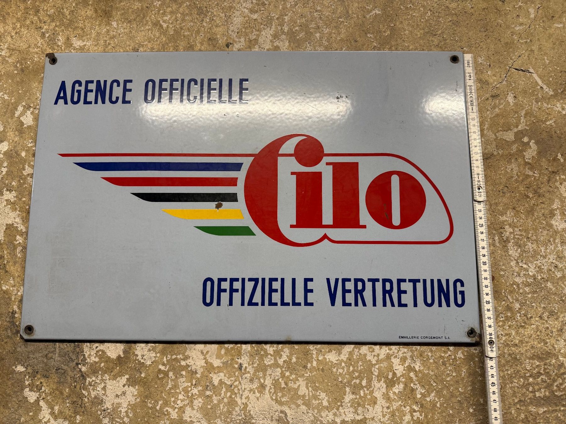 Insegne: Plaque émaillée Cilo – Usato da Commugny venduto da LeWill 1
