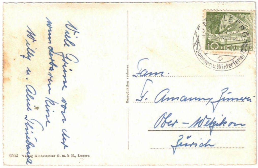 Cartoline postali: Engelberg - Luftseilbahn Gerschnialp--Trübsee – Usato da Binningen venduto da Mountainrider 1