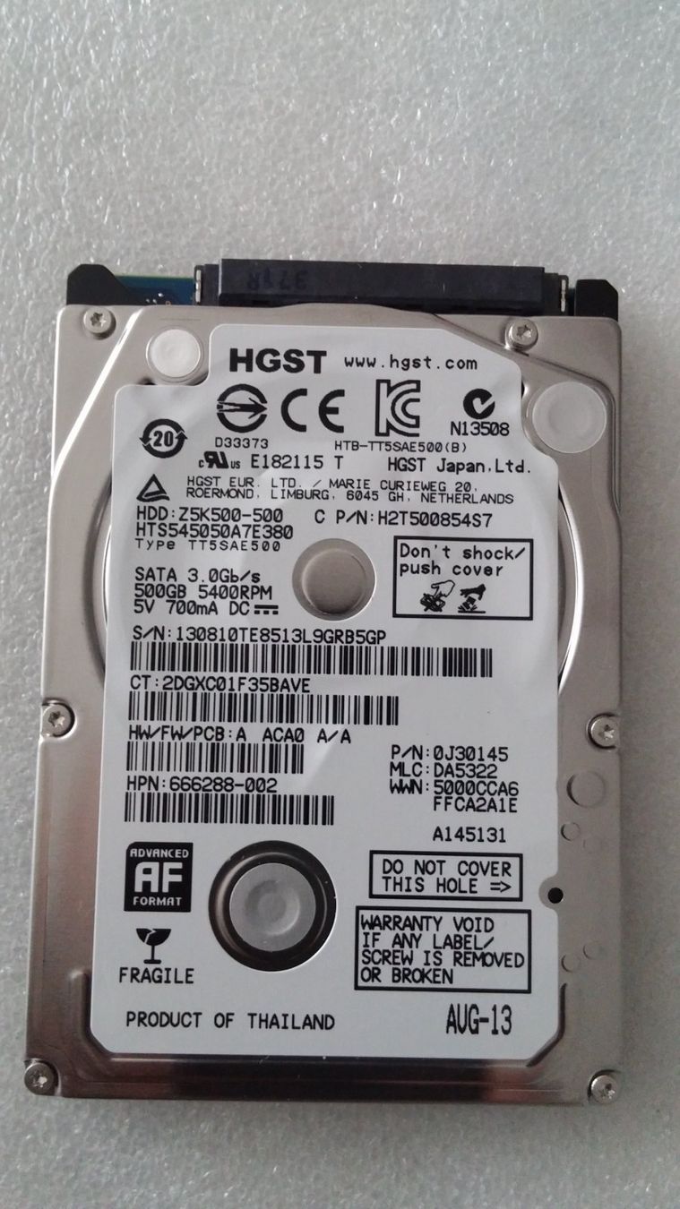 Dischi rigidi: 500GB Festplatte 2.5 von HGST – Usato da Zürich venduto da sendbad 3