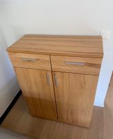Massivholz Kommode mit 2 Schubladen & 2 Türen – Vollholz,