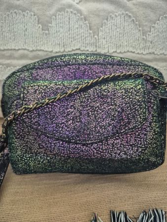 Sac bandouliere irisé en cuir