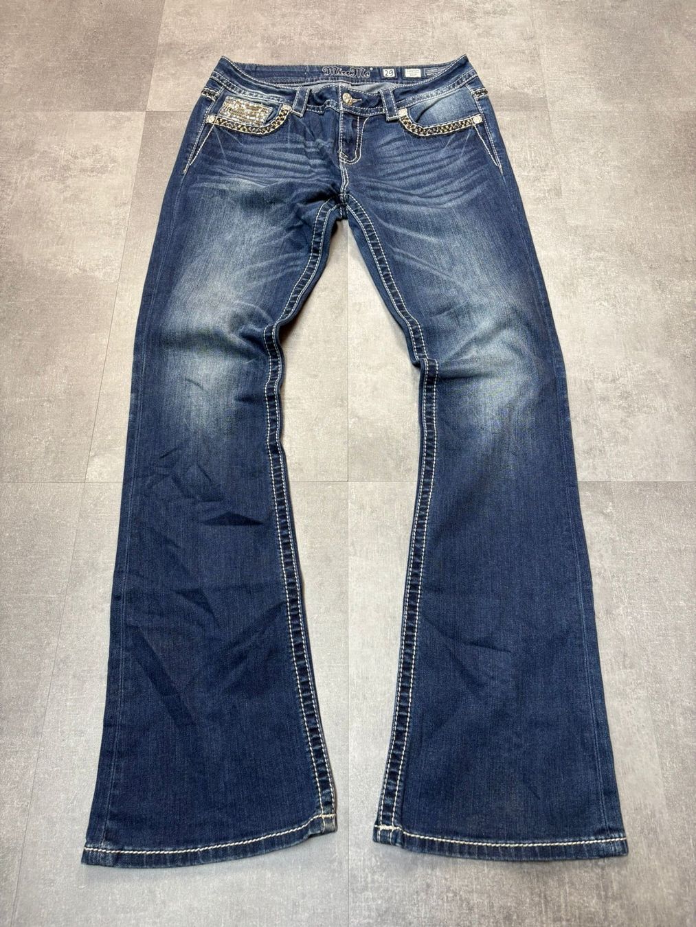 Jeans: Miss Me Bootcut Flared Jeans - Grösse L/29 – Nuovo (secondo la descrizione) da Werdenberg venduto da hase.vintage 2