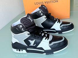 LOUIS VUITTON Lv Trainer Lv Logo Leder High Top Sneaker 43.5