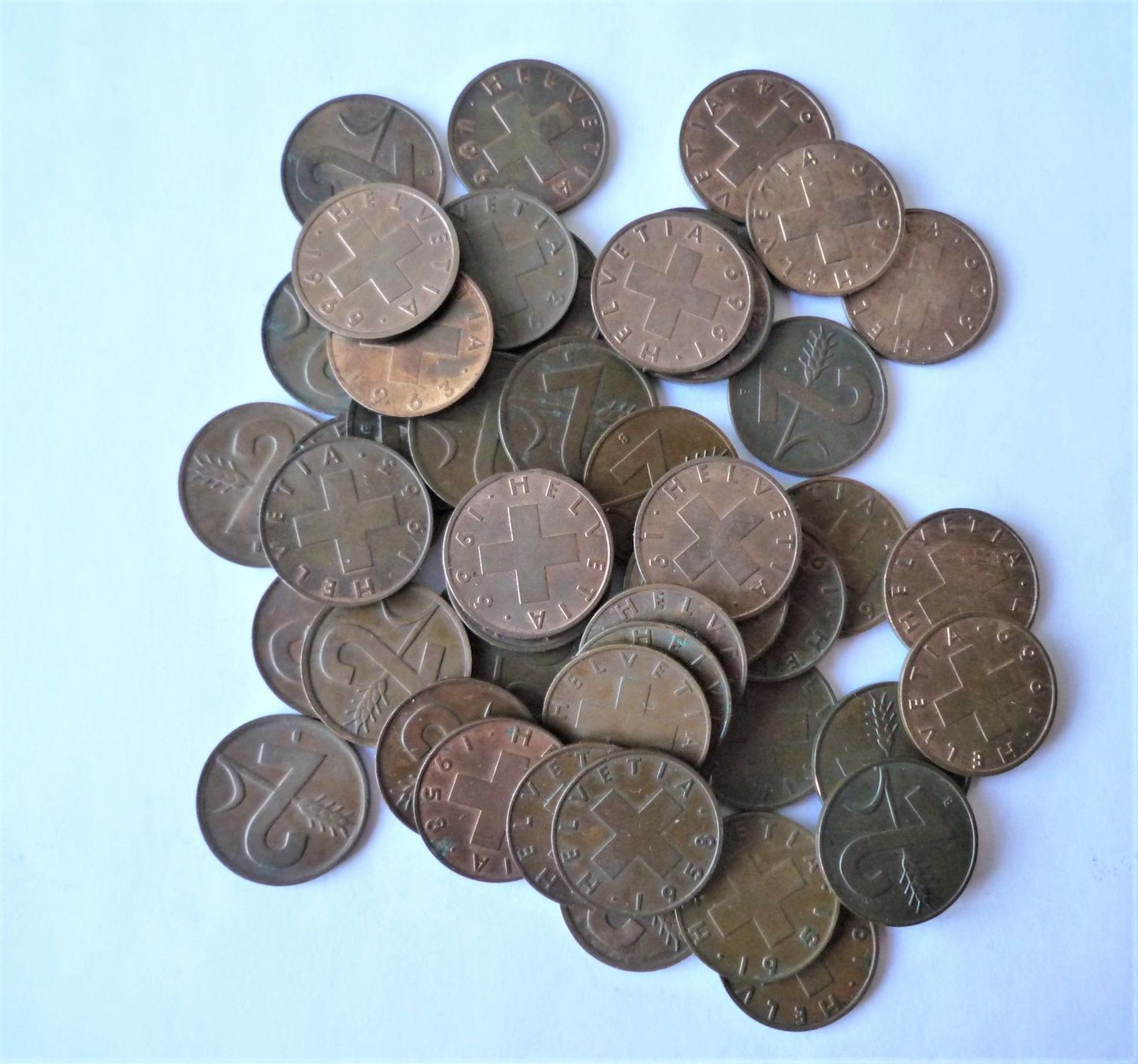 Tutti le monete: 2 Räppler  / ca. 139 gr. – Usato da Rafz venduto da Sonnenblume305