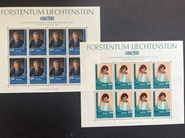 Lichtenstein Liba 1982  2 Bögen  ** (S23)