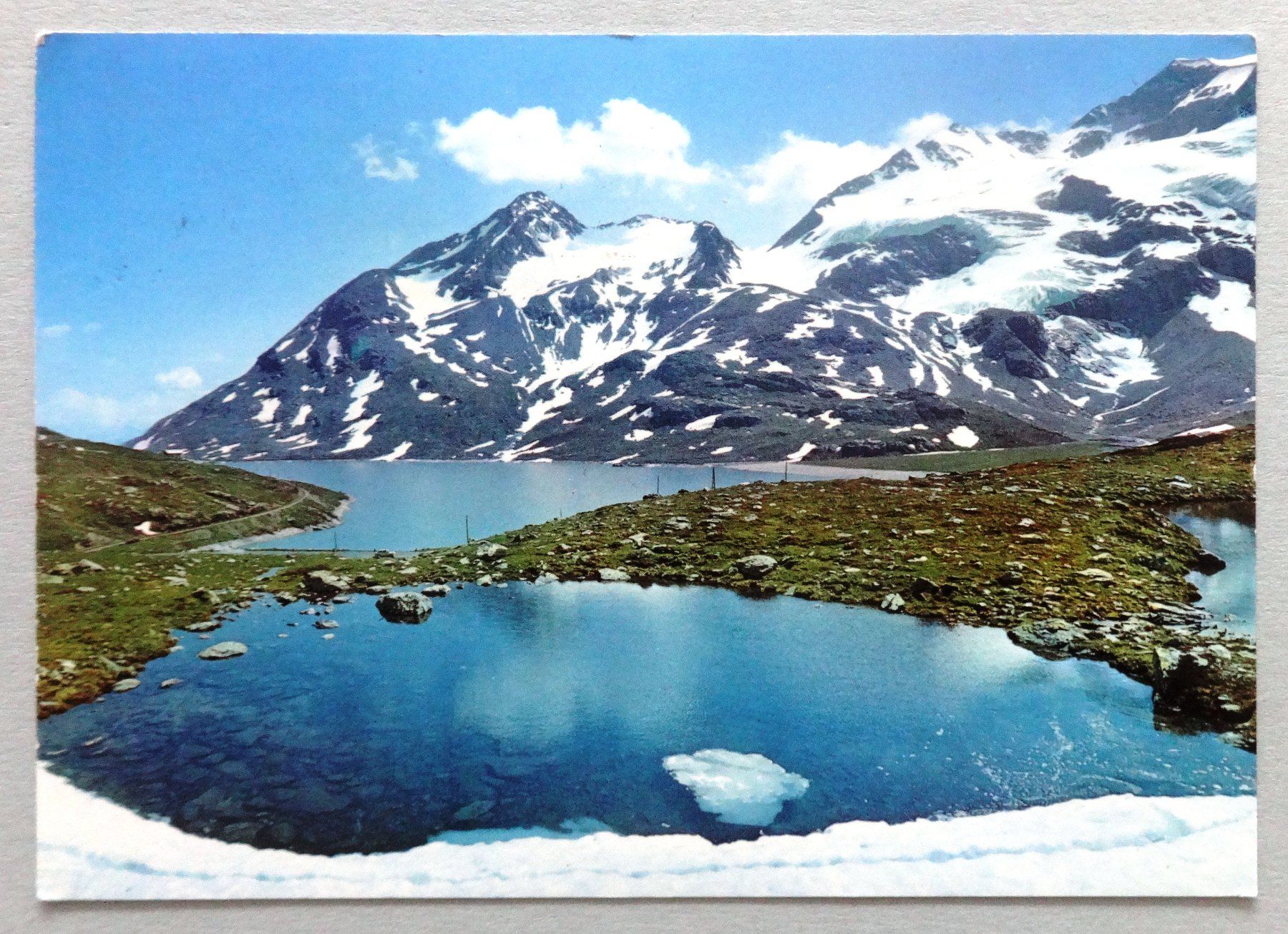 Ansichtskarten: Bernina-Pass, Lago Bianco – Gebraucht aus Fétigny von Billy2miny