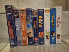 VHS Kassetten Disney Märchen u.s.w