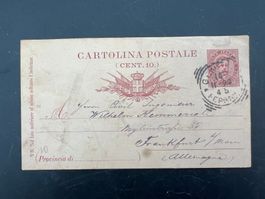 Postkarte uralt  Italien 1890    (G163)