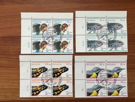 1995 CH Erstag gest.Viererblock mit Tab  (K146)