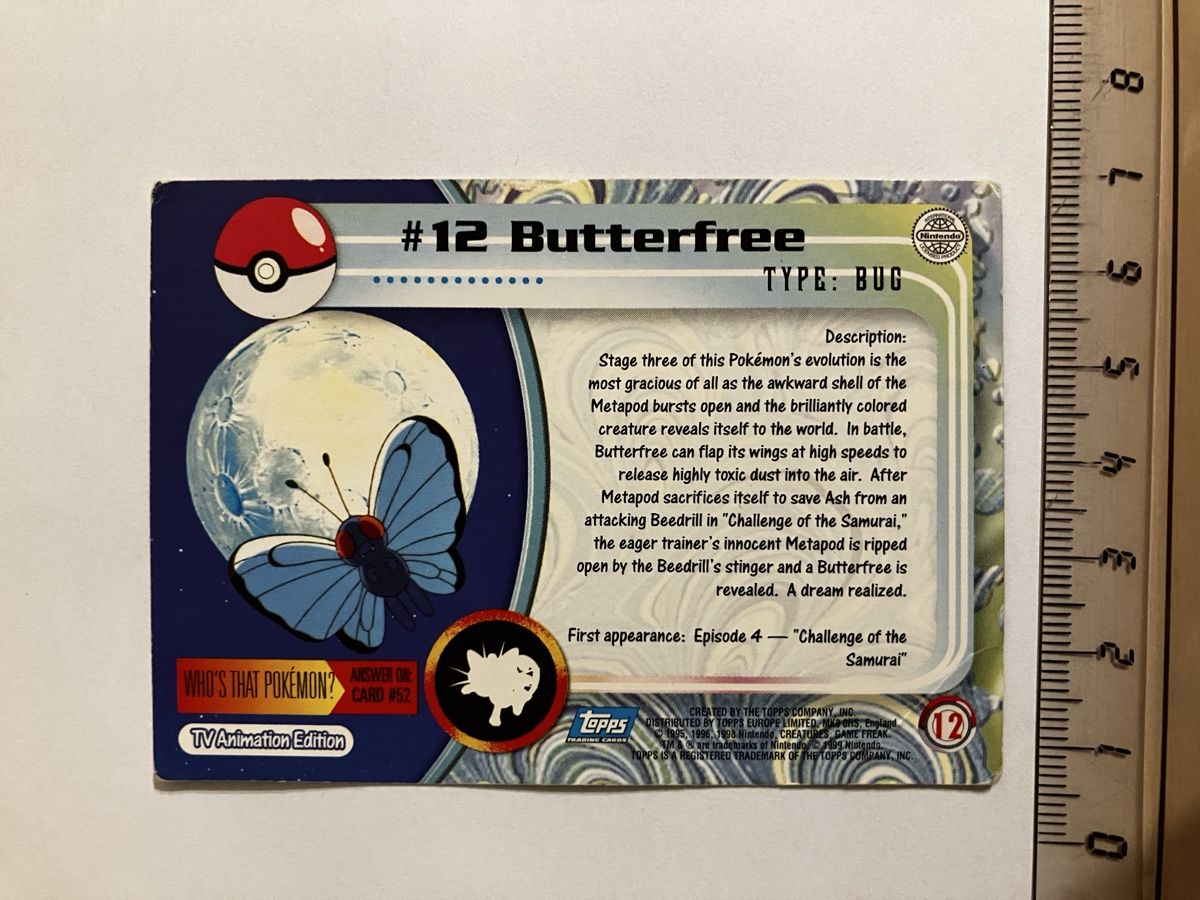 Pokémon Sammelbilder & Trading cards: Pokemon Butterfree – Gebraucht aus Aarau von luck123 1