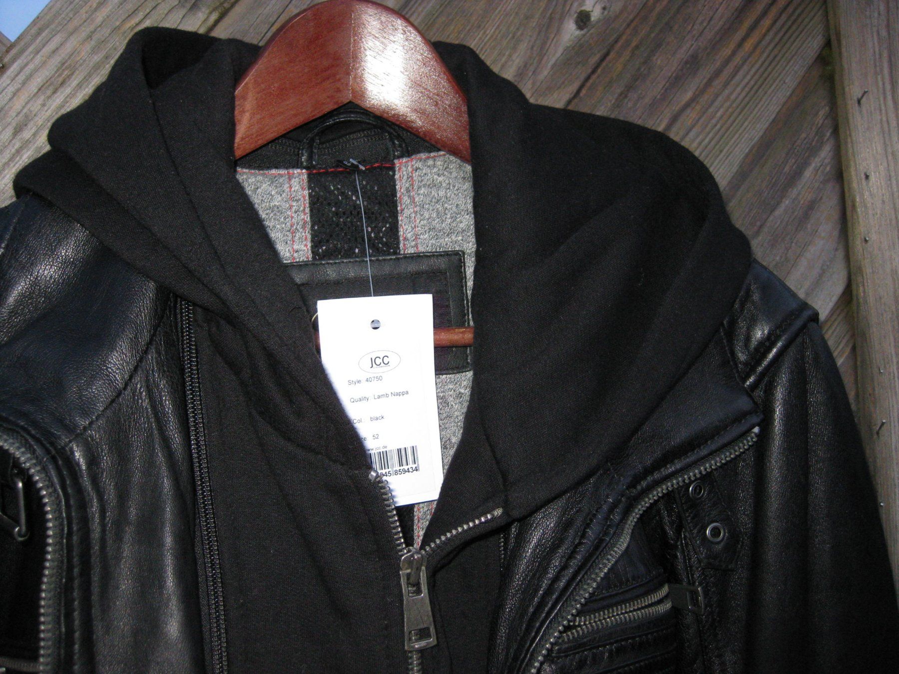 Jacken: Echt Lederjacke Bikerstyle black Marke: JCC Gr.52 – Neu (gemäss Beschreibung) aus Steinmaur von Daka36 2