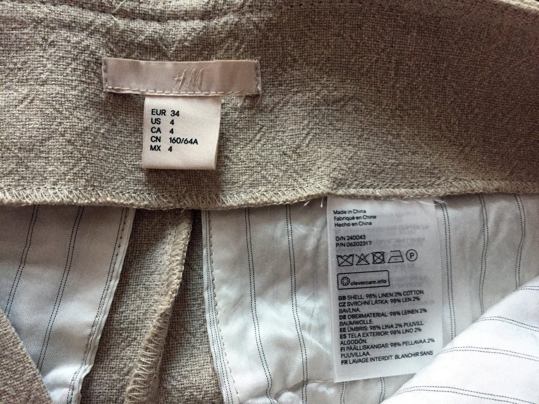 Pantaloni: Pantalon large lin taille 34-36 – Nuovo (secondo la descrizione) da Thônex venduto da AneleManele 3
