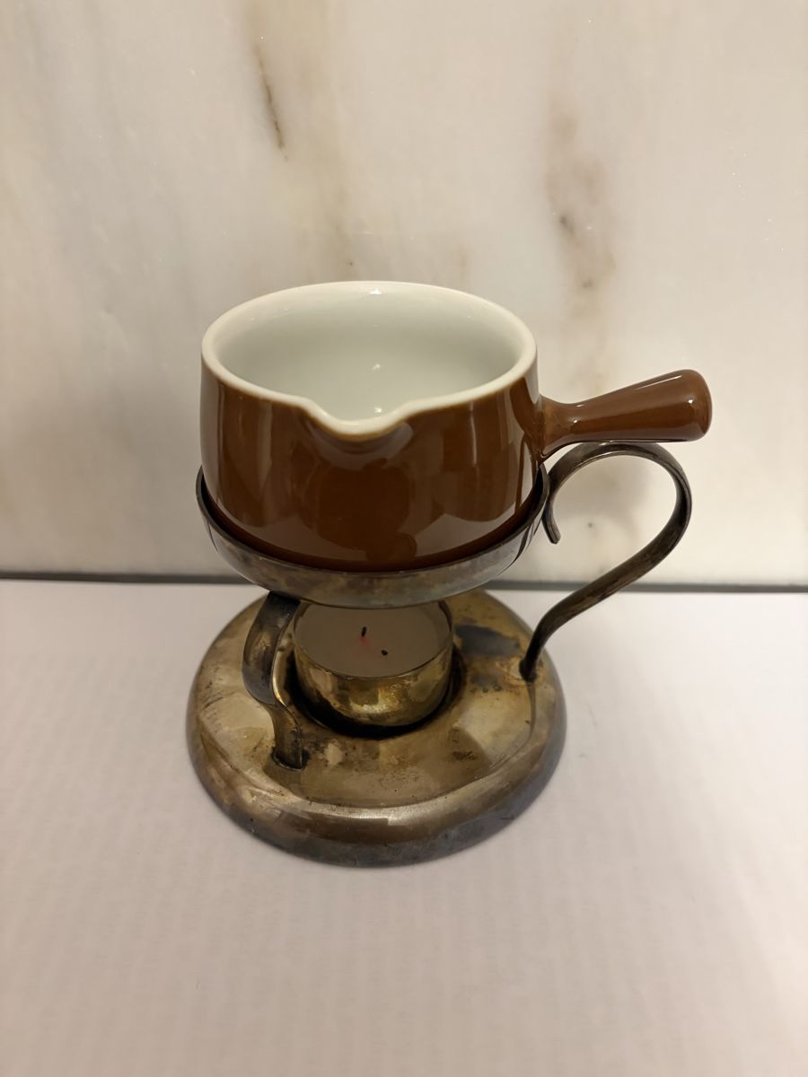 Pfannen: Kleines Butter Réchaud, versilbert , Langenthal, Vintage, – Gebraucht aus Zürich von mimikiki100 2