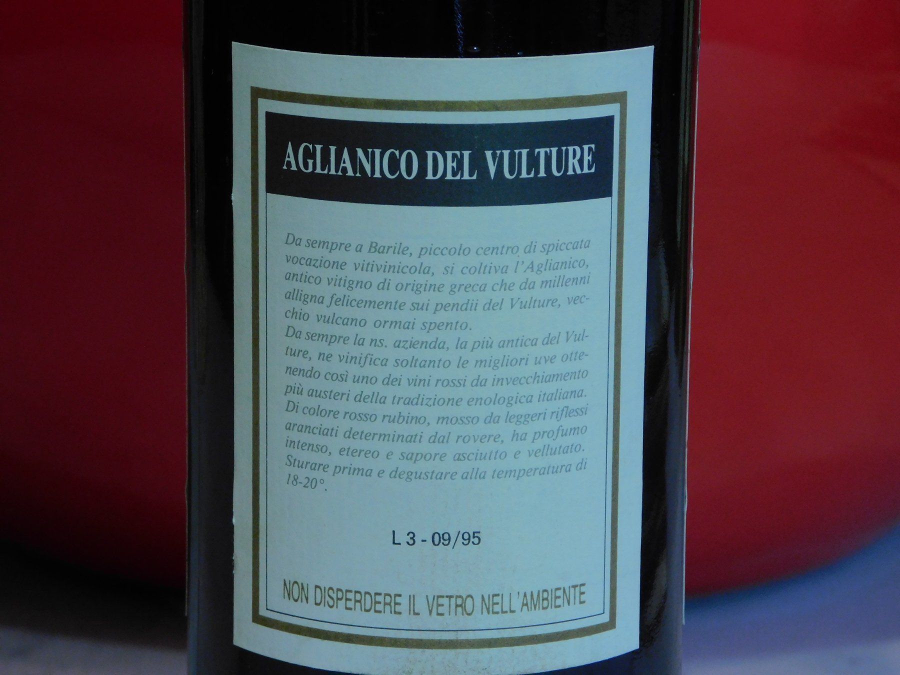 Vino: Rarität Paternoster 1996er – Nuovo (secondo la descrizione) da Emmenbrücke venduto da Ulisse-22 3