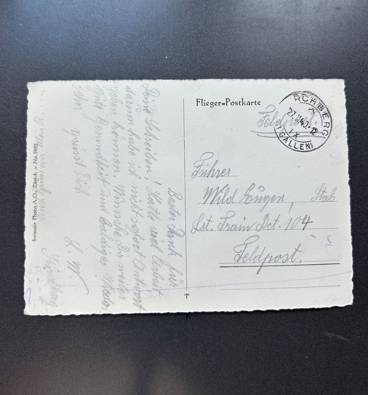 Ansichtskarten: Flieger Postkarte Kirchberg SG – Gebraucht aus Untervaz von buesmig 1