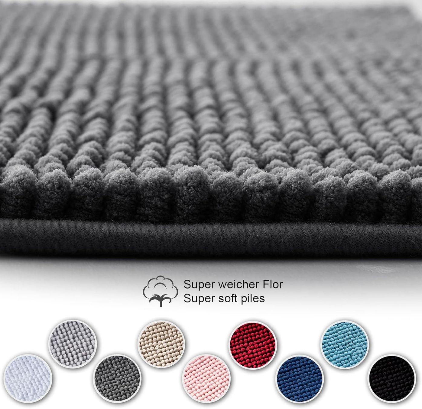 Tappeti: 40x60 Badezimmerteppich Duschvorlage Duschen Weich Deko – Nuovo e nell'imballaggio originale da Hundwil venduto da pac_6jh8 3