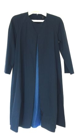 COS Kleid aus Baumwollpopeline mit Plissee Gr. 34, NEU