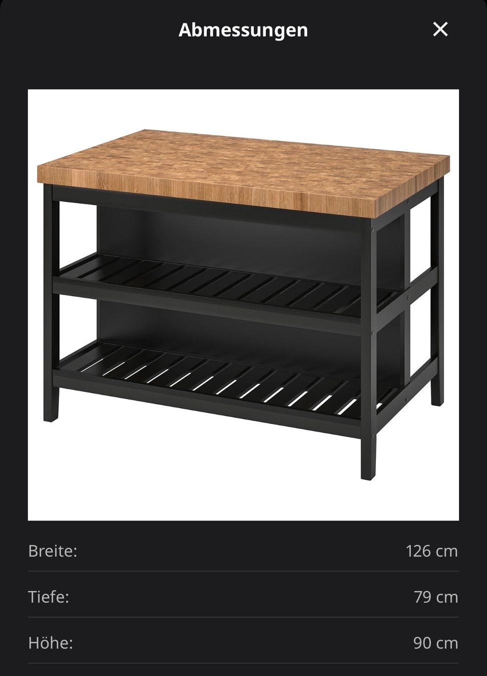 Equipement de magasin & Foires: Ikea Vadholma Kücheninsel – D'occasion à Zürich par Sul0ng 2