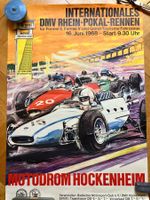 Plakat DMV Rhein-Pokal-Rennen Hockenheim 1968