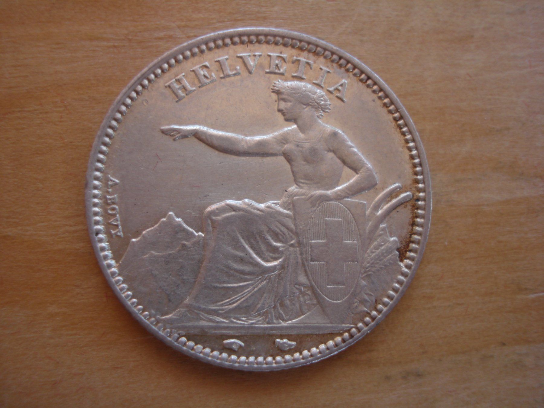 Alle Münzen: (C1) 1 Franken 1850 VZ+ – Gebraucht aus Erlach von Net-Coins 1